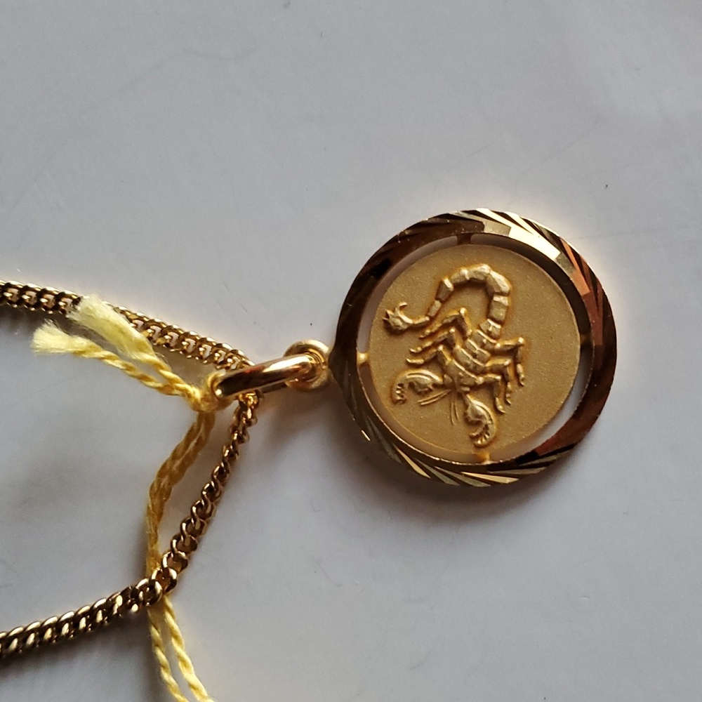 Scorpio Zodiac Pendant Necklace - Picture 2 of 3